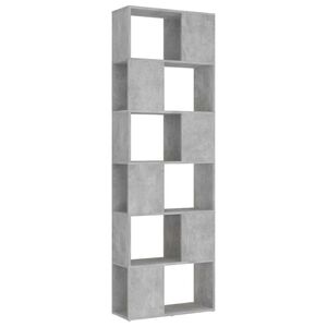 vidaXL bogreol/rumdeler 60x24x186 cm konstrueret tr&aelig; betongr&aring;