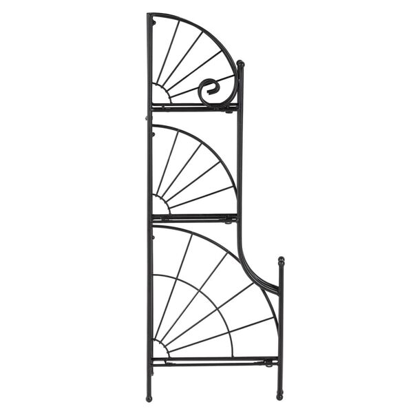 HI hj&oslash;rnereol til haven med 3 hylder 23x23x65,5 cm foldbar metal