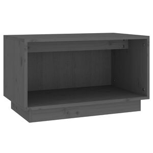 vidaXL tv-bord 60x35x35 cm massivt fyrretr&aelig; gr&aring;