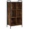 vidaXL Bogskab 57 x 33 x 111 cm Konstrueret tr&aelig; R&oslash;get eg