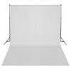 vidaXL fotostudiesæt med lampesæt + fotobaggrund og reflektor