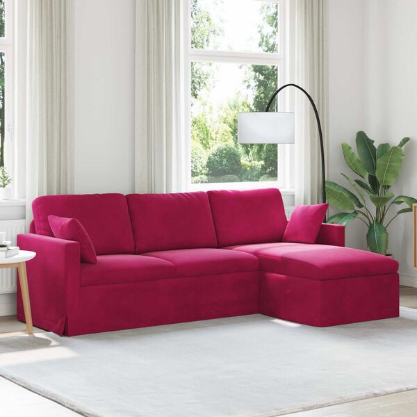 vidaXL Sofa Vinr&oslash;d Samlede dimensioner: 228 x 134 x 80 cm (B x D x H)