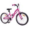 vidaXL B&oslash;rnecykel 20 tommer til b&oslash;rn i alderen 6-11 &aring;r M&oslash;rk pink