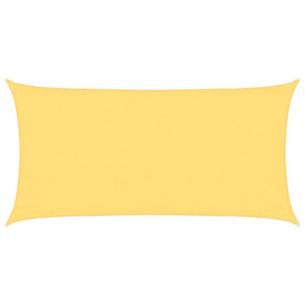 vidaXL solsejl 160 g/m² 3x6 m HDPE beige