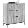 vidaXL Sideboard Gr&aring; Sonoma 79,5 x 33 x 82 cm Konstrueret tr&aelig;