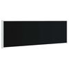 vidaXL sammenrullelig sidemarkise til terrassen 200x600 cm sort