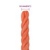 vidaXL arbejdsreb 14 mm 25 m polypropylen orange