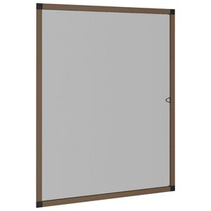 vidaXL insektnet til vinduer 80x100 cm brun