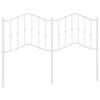 vidaXL udskiftningsgavl 140 cm metal hvid