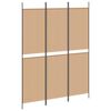vidaXL 3-panel rumdeler Beige 150 x 200 cm Stof