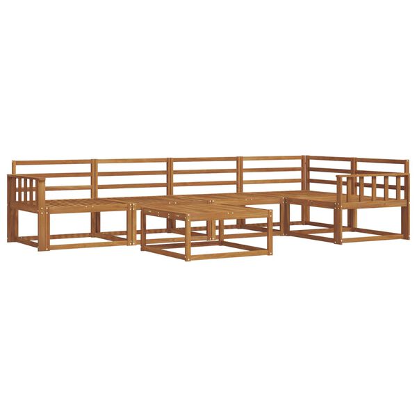 vidaXL Udend&oslash;rs sofagruppe 6 pcs Naturfarvet Massivt Akacietr&aelig;