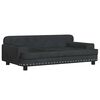 vidaXL hundeseng 90x53x30 cm velour sort