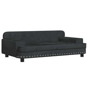 vidaXL hundeseng 90x53x30 cm velour sort