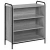 vidaXL Sideboard Gr&aring; Sonoma 97 x 33 x 81 cm Konstrueret tr&aelig;