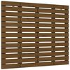 vidaXL sengegavl 126x3x91,5 cm massivt fyrretr&aelig; gyldenbrun