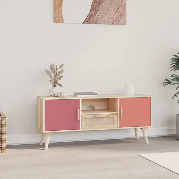 vidaXL tv-bord med låger 105x30x45 cm konstrueret træ