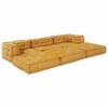vidaXL Modulsofa 2 pcs Gul 140 x 70 x 56 cm Stof