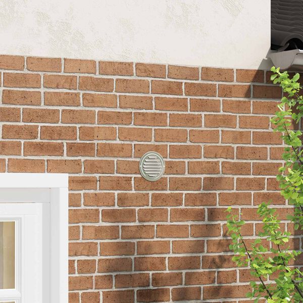 vidaXL Luftventilationsd&aelig;k 4 pcs S&oslash;lv 80 mm Rustfrit st&aring;l