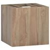 vidaXL v&aelig;gh&aelig;ngt badev&aelig;relsesskab 46x25,5x40 cm massivt teaktr&aelig;