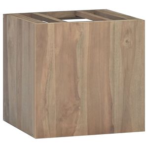 vidaXL v&aelig;gh&aelig;ngt badev&aelig;relsesskab 46x25,5x40 cm massivt teaktr&aelig;