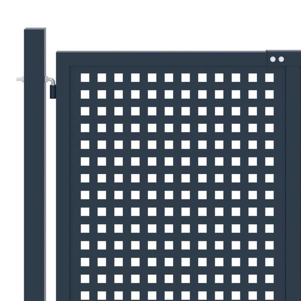 vidaXL hegnsl&aring;ge 306x125 cm st&aring;l antracitgr&aring;