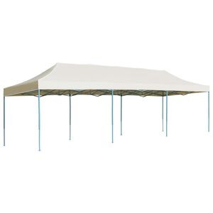 vidaXL foldbart pop op-festtelt 3x9 m cremefarvet