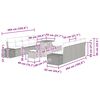 vidaXL Havesofa S&aelig;t med pude 11 pcs Beige polyrattan