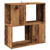 vidaXL bogreol 60x24x63 cm konstrueret tr&aelig; antikt tr&aelig;