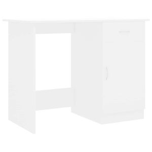 vidaXL skrivebord 100x50x76 cm konstrueret tr&aelig; hvid