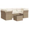 vidaXL sofas&aelig;t til haven 7 dele med hynder polyrattan beige