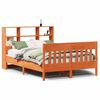 vidaXL sengeramme uden madras 120x200 cm massivt fyrretr&aelig; gyldenbrun