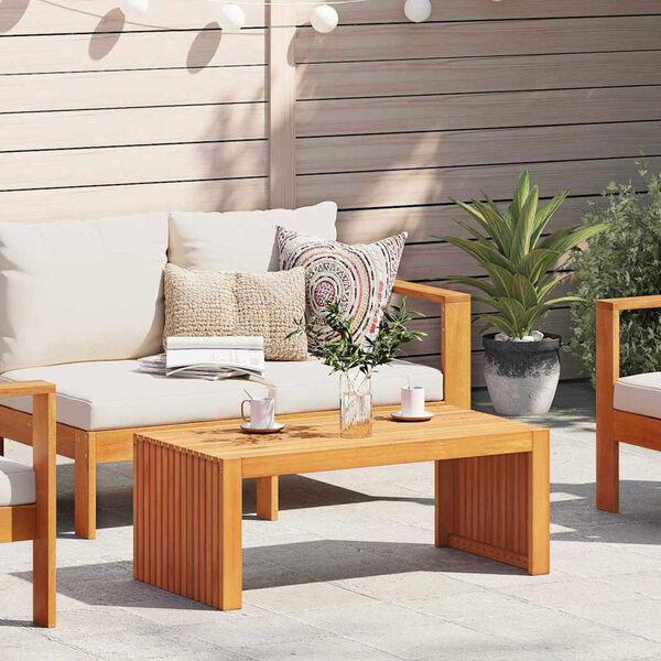 vidaXL Sidebord Brun 90 x 45 x 35 cm Massivt Akacietr&aelig;