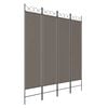 vidaXL 4-panels rumdeler 160x200 cm stof antracitgr&aring;