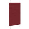 vidaXL Pliss&eacute;gardin Bordeauxr&oslash;d 70x100 cm Stofbredde 69,4 cm Polyester