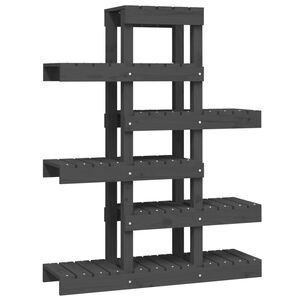 vidaXL plantestativ 85x25x109,5 cm massivt fyrretr&aelig; gr&aring;