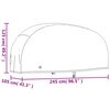 vidaXL motorcykelovertr&aelig;k 245x105x125 cm 210D oxfordstof sort
