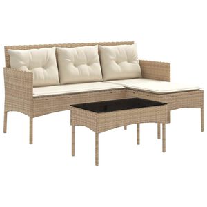 vidaXL Havesofa S&aelig;t 2 stk. polyrattan