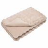 vidaXL Faux Kanin Pels T&aelig;ppe 4 pcs Beige 220 x 240 cm Polyester