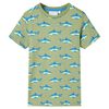 vidaXL T-shirt til b&oslash;rn str. 104 kakifarvet