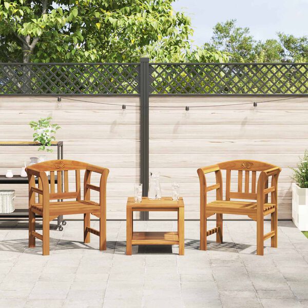 vidaXL b&aelig;nk Naturlig Olie Finish 68,5 x 46 x 82,5 cm Massivt Akacietr&aelig;