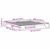 vidaXL Sengestel Voks brun 180 x 200 cm Massiv fyrretr&aelig;