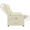 vidaXL massagestol kunstlæder cremefarvet