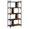 vidaXL bogreol 76x32x158 cm 5 hylder konstrueret tr&aelig; r&oslash;get eg
