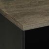 vidaXL tv-bord 80x33x46 cm massivt mangotr&aelig; sort