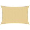 vidaXL solsejl 3x2 m 100 % polyesterstof sandfarvet
