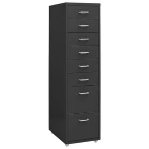 vidaXL mobilt arkivskab 28x41x109 cm metal antracitgr&aring;
