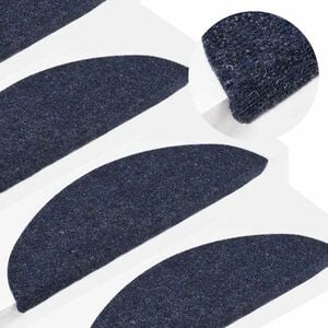 vidaXL selvkl&aelig;bende trappem&aring;tter 15 stk. 56x17x3 cm bl&aring;