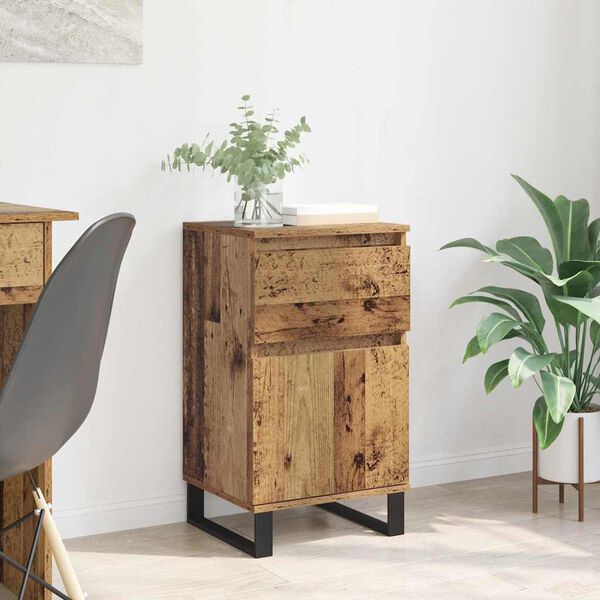 vidaXL Sideboard Gammelt træ 35 x 40 x 70 cm Konstrueret træ