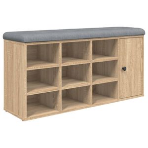 vidaXL skob&aelig;nk 102x32x50 cm konstrueret tr&aelig; sonoma-eg
