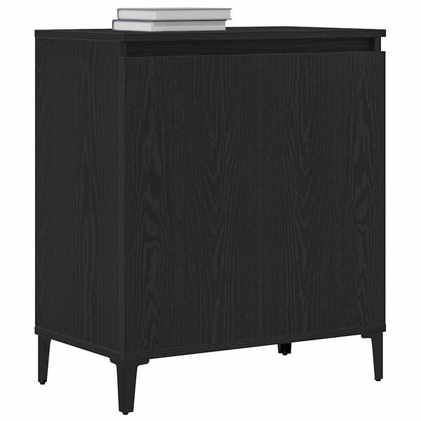 vidaXL Sideboard Sort eg 60 x 35 x 70 cm Konstrueret tr&aelig;